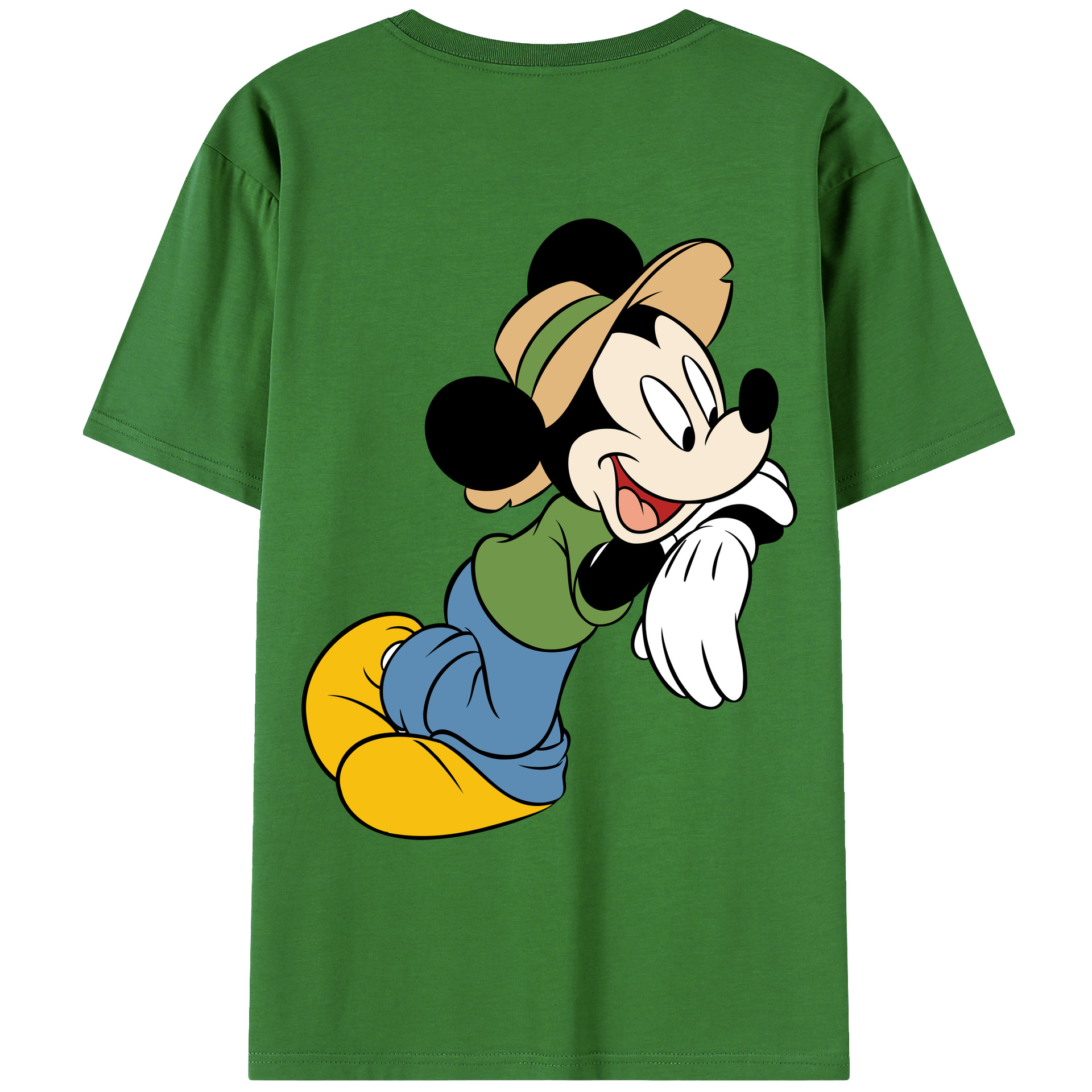 （画像用） ミッキーマウス Mickey Mouse レディース半袖Tシャツ(バックプリント)